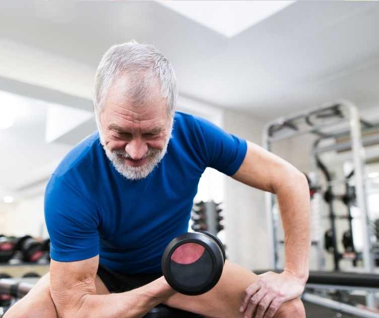 senior citizen exercises fitness