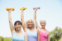 senior citizen exercises fitness